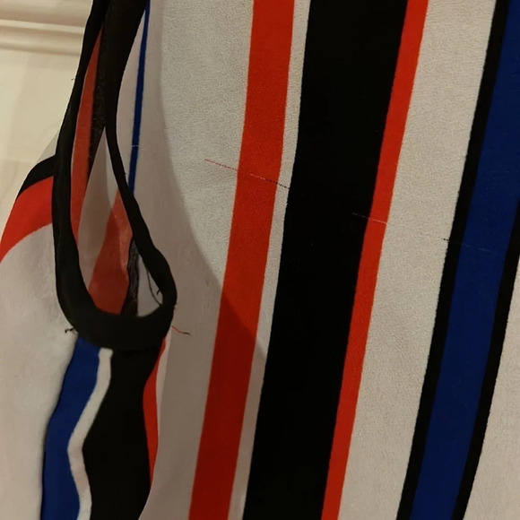Vince  Camuto Sleeveless Tunic striped Blouse Sz L - Picture 5 of 13